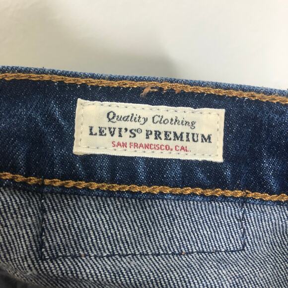 Levi 501 Jeans Big E Reproduction Skinny Blue Button Fly 27 - Picture 7 of 13